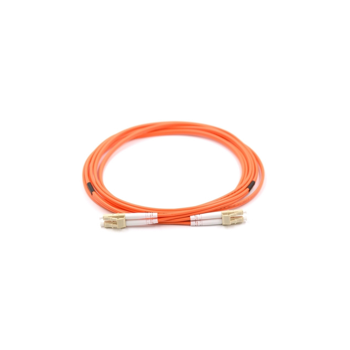 LC UPC to LC UPC Simplex OM1 Multimode PVC (OFNR) 2.0mm Fiber Optic Patch Cable
