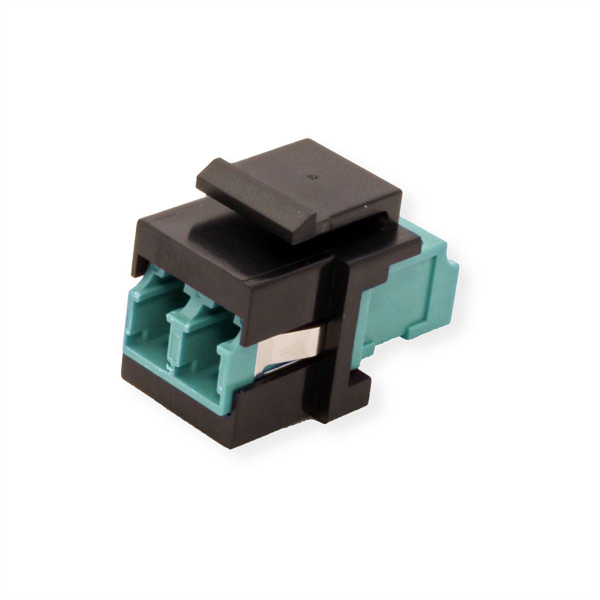 LC/UPC Duplex Multimode OM3 Fiber Optic Keystone Jack