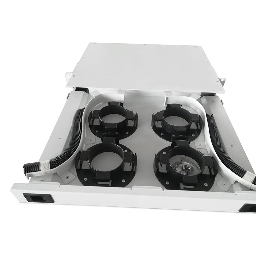 1U Rackmount Fiber Cable Storage Panel Box