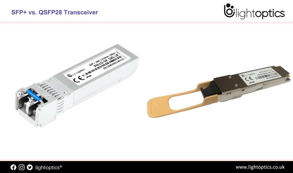 SFP+ vs. QSFP28: What Are the Differences?