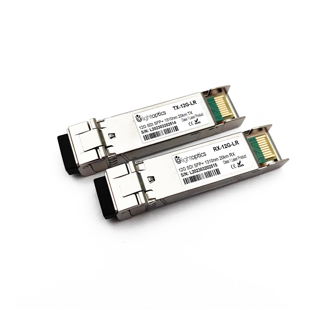 12G UHD VIDEO SDI SFP+ 20KM Single Transmitter or Single Receiver LC-S ...