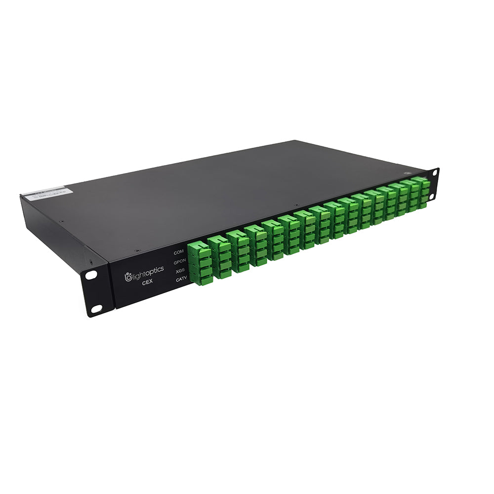 16x GPON+XGS-PON+CATV (1550nm) CEx WDM Multiplexer 1U 19'' Rack ...