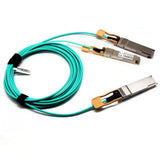 10m NVIDIA MFS1S50-H010E compatible 200Gbps to 2x100Gbps QSFP56 to 2x QSFP56 Active Optical Splitter Cable