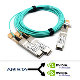10m Arista (200G) to Nvidia/Mellanox (2x 100G) QSFP56 Compatible AOC Splitter Cable