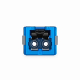 CS Adapter, Dual Channel (2 Fiber) - Blue - No Flange
