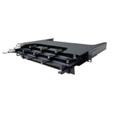 FHD18 Series 1U 19'' Rack Enclosure, 12-slots, for FHD18 Casstette, Unloaded, w/Cable Management
