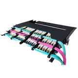 FHD18 Series 1U 19'' Rack Enclosure, 12-slots, for FHD18 Casstette, Unloaded, w/Cable Management