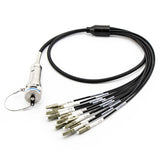 J599 to 12xLC/UPC Ruggedised Tactical Outdoor 12-Fiber Singlemode Cable