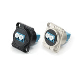 LC Duplex Fiber Adapter D Type Chassis Panel Mount