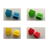 Colorful Fiber Dust Caps for MPO/MTP Fiber Connectors Pkg/10