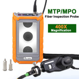 MPO MTP Handheld Fiber Inspection Probe Microscope 400x magnification
