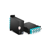 24 Fibers OM3 Multimode MTP/MPO Cassette 1x MPO-24 LC Duplex RM Series