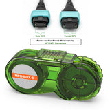 Fiber Optic MTP/MPO Cleaning Cassette for Cleaning MTP/MPO Pinned and Non-Pinned (Male / Female) Connectors - 500+ Cleans