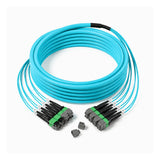 8 Cables MPO/MTP-12 APC Female to MPO/MTP-12 APC Female OM4 Multimode GPU Fiber Cluster Bundle (Nvidia H100/H200)