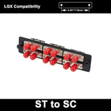 ST to SC Duplex 6 Ports 12 Fibers LGX Adapter Panel