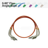 Flex Angle Boot LC to LC Mutimode 50/125um OM2 Fiber Patch Cable