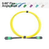 Flex Angle Boot 12 Fibers MPO/MTP Singlemode 9/125um Fiber Optical Cable Type-A Polarity