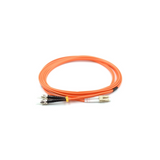 LC UPC to ST UPC Duplex OM1 Multimode PVC (OFNR) 2.0mm Fiber Optic Patch Cable	