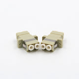 LC/UPC Duplex SC-Style with Flange Metal mounting clip Multimode OM1 OM2 Fiber Adapter	