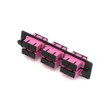 12 Port Fiber Adapter Panel w/Multimode OM4 6 Duplex SC Adapters
