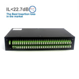 1x128 PLC Splitter LC/APC 2U Rackmount Enclosure