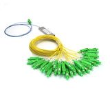 1x64 PLC Splitter FTTH optical splitter in Mini blockless steel tube