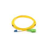 LC APC to SC APC Duplex OS2 Single Mode PVC (OFNR) 2.0mm Fiber Optic Patch Cable	