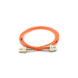 SC UPC to SC UPC Duplex OM2 Multimode PVC (OFNR) 2.0mm Fiber Optic Patch Cable	
