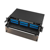2U 19" Rack-mount Slide Out Panel Fiber Enclosure with 6 LGX slots