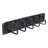 2U 5 D-rings Cable management panel