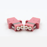 LC/UPC Duplex SC-A-Style with Flange Metal mounting clip OM4 Fiber Adapter	