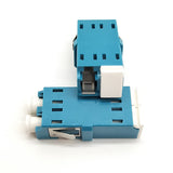 LC/UPC Inner shutter Duplex Singlemode Metal mounting clip Fiber Adapter	