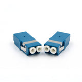 LC/APC Duplex Flangeless Metal mounting clip Singlemode Fiber Adapter	