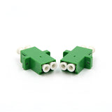 LC/APC Duplex SC-Style with Flange Singlemode Fiber Adapter	