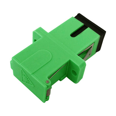 SC/APC with Flange Flip Shutter Flange Simplex Singlemode Fiber Adapte ...