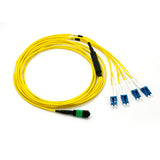 8 Fibers MTP/MPO to 4x LC Duplex Singlemode Breakout Cable