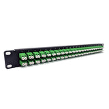 48-ports 96 Fibers 1U 19'' Rack Patch Panel, w/LC Duplex Singlemode Adapters, BHD Series