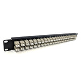 96 Fibers 1U 19'' Rack Patch Panel LC Duplex Multimode OM1 OM2 Adapters BHD Series