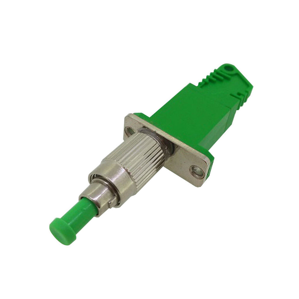 E2000/APC female to FC/APC male Hybrid Fiber Optic Adapter – LightOptics®