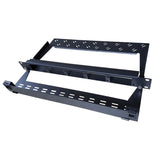 FHD5 Series Fiber Optic 1U Rack Mount Chassis, For 5x FHD5 LC Casstette, Unloaded, Black