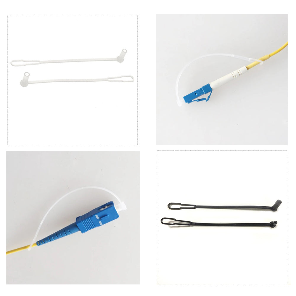 Fiber Dust Caps with Lanyard for LC SC FC ST Fiber Patch Cables End