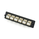 12 Port Fiber Adapter Panel w/Multimode OM1/OM2 6 Duplex LC Adapters