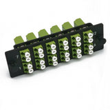24 Fibers LC Adapter Patch Panel w/ Multimode OM3 OM4 OM5 Fiber RM Series