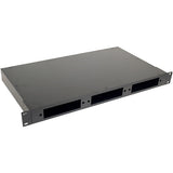 1U 19 Rack-mount Fixed Fiber Panel Enclosure with 3 LGX slots