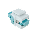 MTP MPO Multimode OM3 Fiber Optic Keystone Jack