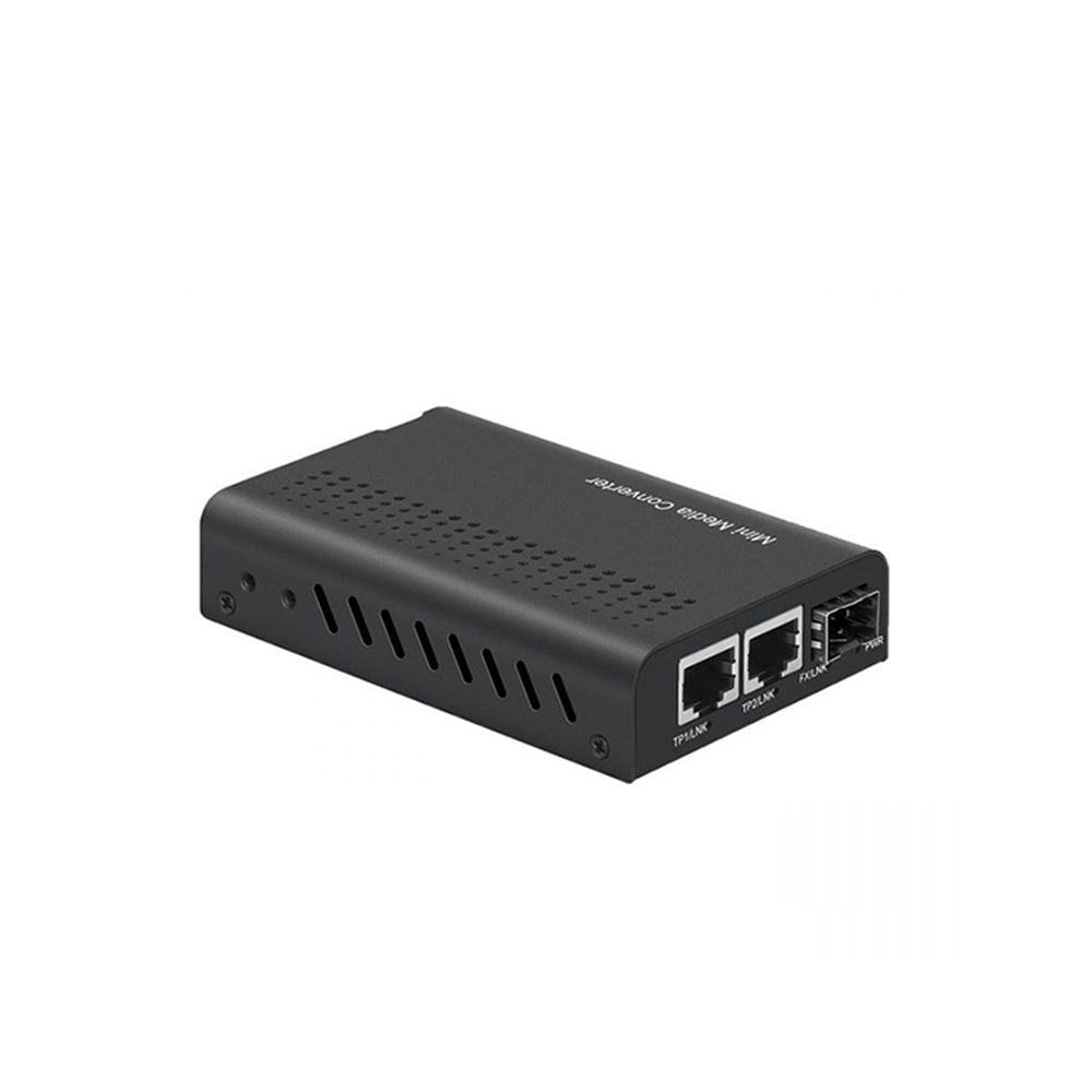Mini Gigabit Ethernet Media Converter 2x RJ45 to SFP Slot
