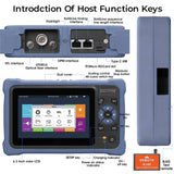 Mini OTDR 100KM Fiber Optic Reflectometer With 12 Functions Touch Screen VFL OLS OPM Event Map