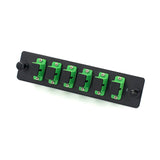 6 Port Fiber Adapter Panel w/Singlemode 6 Simplex SC/APC Adapters