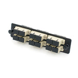12 Port Fiber Adapter Panel w/Multimode OM1/OM2 6 Duplex SC Adapters