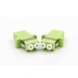 LC/UPC Duplex SC-A-Style with Flange Metal mounting clip Multimode OM5 Fiber Adapter	
